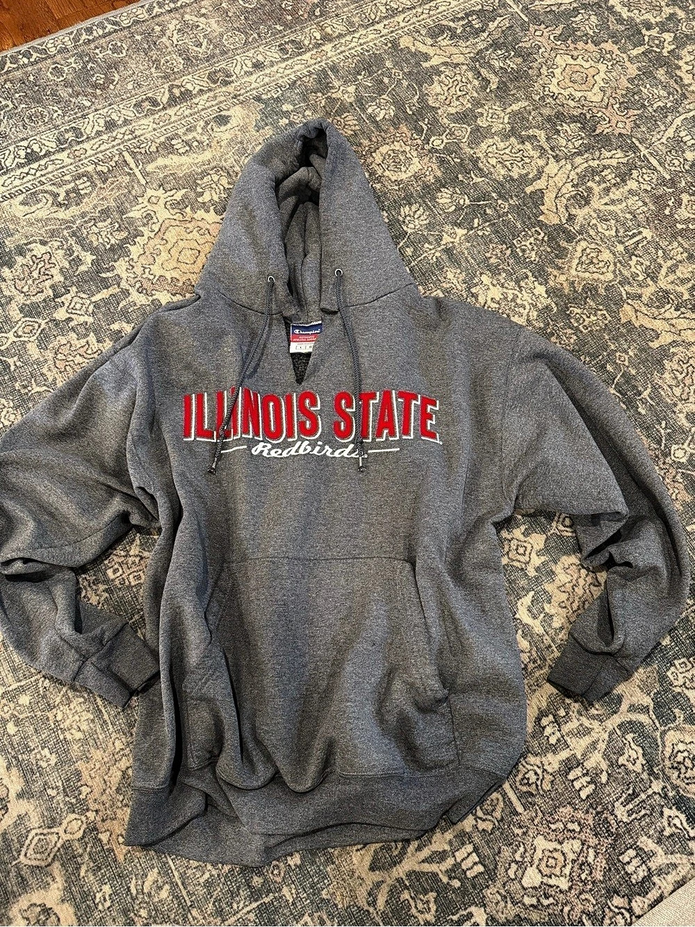 Champion Illinois State Redbirds Powerblend Hoodie Size Large